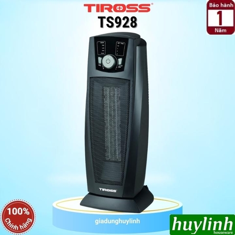 Quạt sưởi gốm Ceramic 2 chiều Tiross TS928 - 1500W - Có REMOTE - [10-20m2]