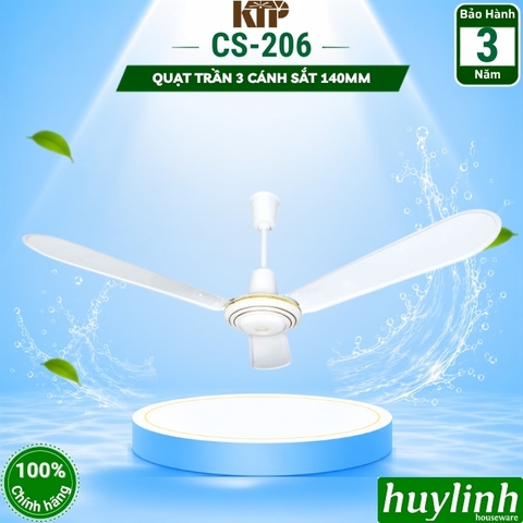 Quạt trần 3 cánh sắt Kim Thuận Phong CS206 - 140mm