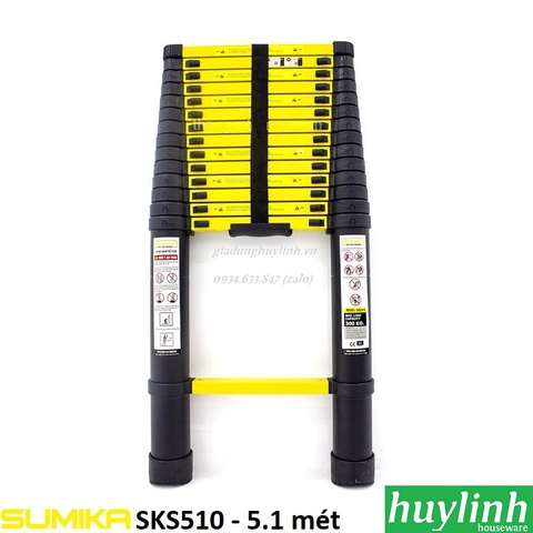 Thang nhôm rút đơn Sumika SKS510 - 5.1 mét - Tải trọng 300kg