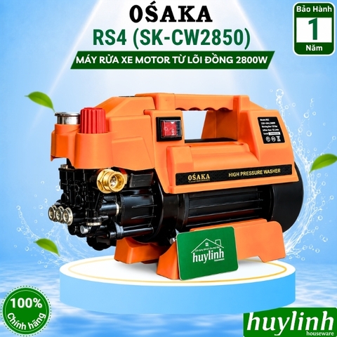 Máy xịt rửa xe chỉnh áp Osaka RS4 (SK-CW2850) - 2800W - Motor cảm ứng từ lõi đồng