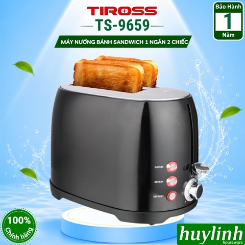 Máy nướng bánh mì sandwich Tiross TS9659 - 800W