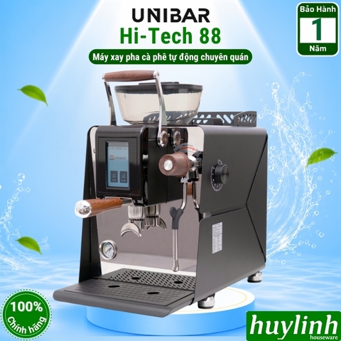 Máy pha cà phê Unibar Hi-Tech 88 - tích hợp máy xay cafe - 200 ly/ngày