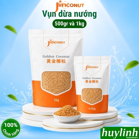 Vụn dừa nướng Jimconut (Jimnya) 500gr và 1kg - sử dụng làm topping trà sữa - nguyên liệu pha chế