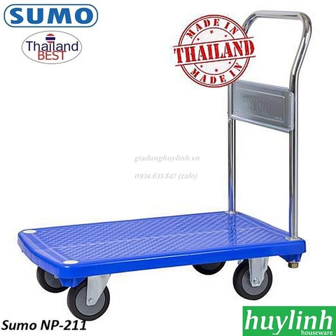 Xe đẩy hàng sàn nhựa Sumo NP-211 - 300kg - Thái Lan