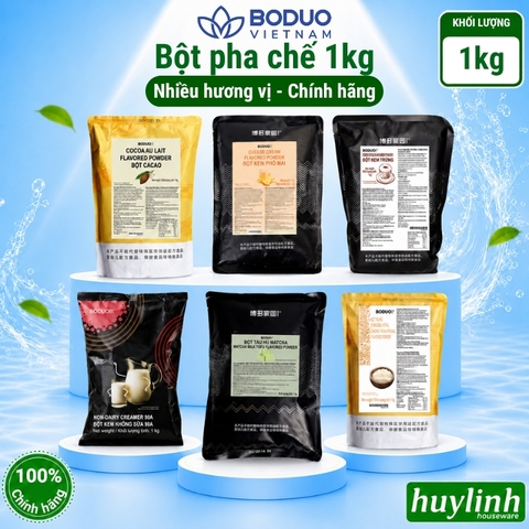 Bột Boduo 1kg - Nguyên liệu pha chế (Bột sữa - Bột Mix - Kem Trứng - Socola - Khoai môn)
