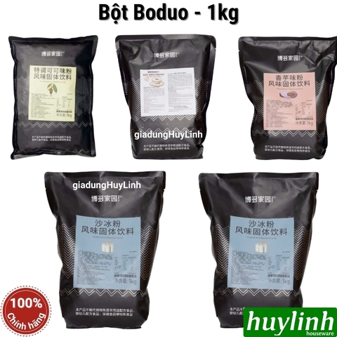 Bột Boduo 1kg - Nguyên liệu pha chế (Bột sữa - Bột Mix - Kem Trứng - Socola - Khoai môn)
