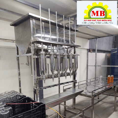 Máy chiết rót 6 vòi thủ công