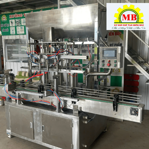 Máy chiết rót tự động 4 vòi.