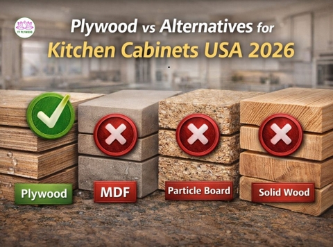 Plywood vs Alternatives for Kitchen Cabinets USA 2026