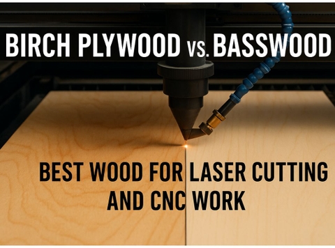Birch Plywood vs. Basswood: Best Wood for Laser Cutting and CNC Work