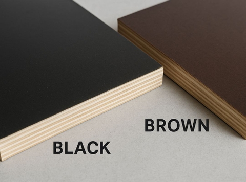Black Film Faced Plywood vs Brown: Color Differences and Performance Breakdown | TT Plywood Vietnam