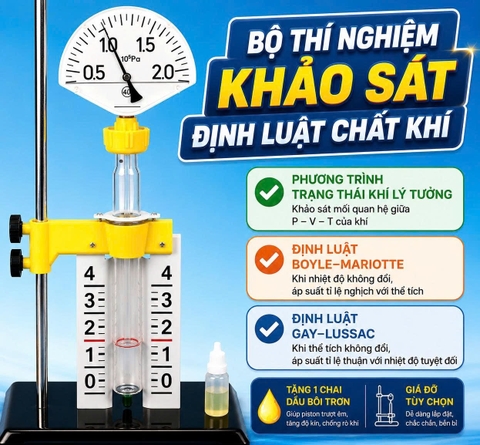 Dụng cụ minh họa định luật chất khí