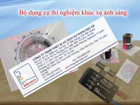 Bộ dụng cụ thí nghiệm khúc xạ ánh sáng
