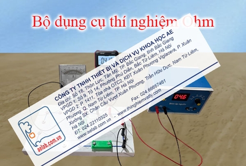 Bộ dụng cụ thí nghiệm định luật Ohm