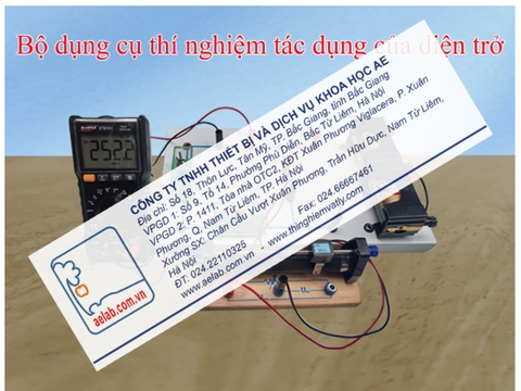 Bộ dụng cụ thí nghiệm tác dụng của điện trở