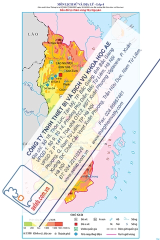 Bản đồ Tây Nguyên