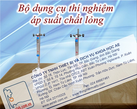 Bộ dụng cụ thí nghiệm áp suất chất lỏng