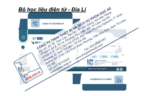 Bộ học liệu điện tử hỗ trợ giáo viên  (Lớp 12 môn địa lí )