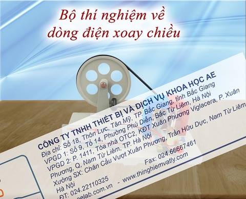 Bộ thí nghiệm về dòng điện xoay chiều