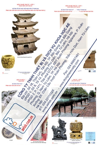 Bộ tranh/ ảnh về mĩ thuật Việt Nam thời kì trung đại (Tranh giấy)