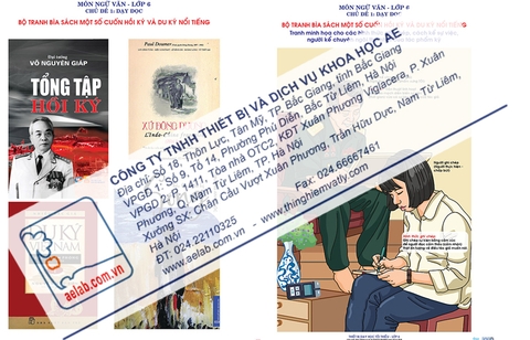 Bộ tranh bìa sách một số cuốn Hồi kí và Du kí nổi tiếng (Tranh giấy)