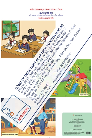 Bộ tranh thể hiện các nhóm quyền trẻ em (Tranh giấy)
