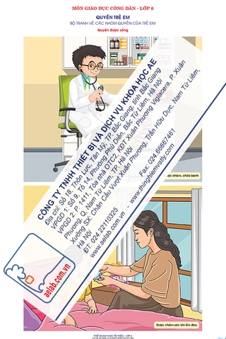 Bộ tranh thể hiện các nhóm quyền trẻ em (Tranh giấy)