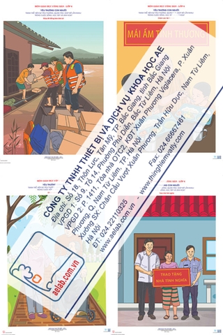 Bộ tranh về tình yêu thương con người (Tranh giấy)