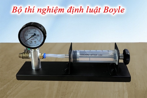 Nghiệm định luật Boyle - Mariotte (Bôi-lơ – Ma-ri-ôt) đối với chất khí