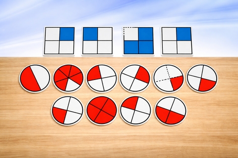 Bộ Thiết Bị Hình Học Giảng Dạy Phân Số (Lớp 4 + 5)