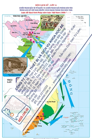 Lược đồ Quá trình Pháp xâm lược Việt Nam (1858-1884)