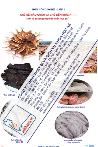 Phương pháp bảo quản thực phẩm (Tranh giấy)