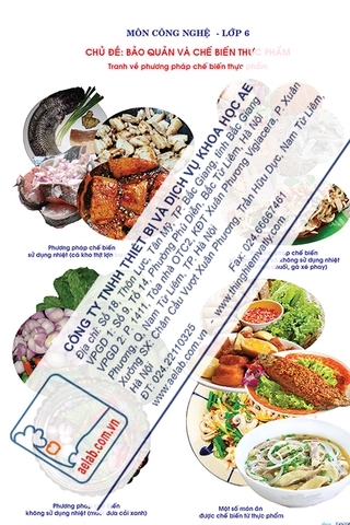 Phương pháp chế biến thực phẩm (Tranh giấy)