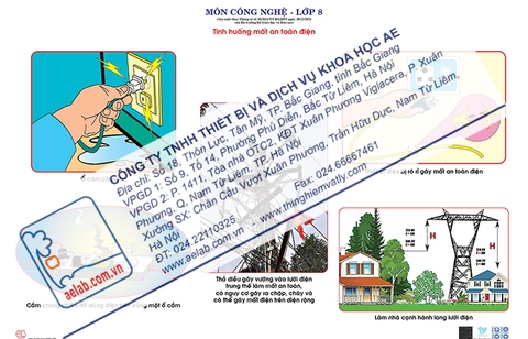 Tình huống mất an toàn điện (Tranh giấy)
