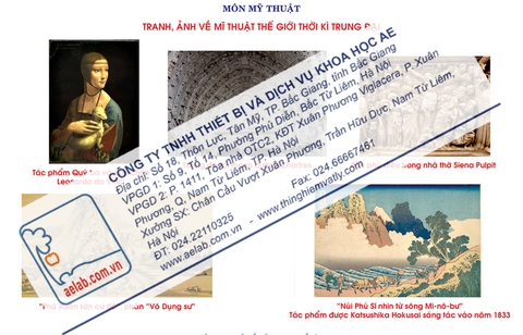 Tranh/ ảnh về mĩ thuật thế giới thời kì trung đại