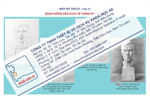 Tranh hướng dẫn cách vẽ tượng phạt mảng