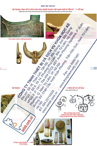 Bộ tranh/ ảnh về di sản văn hóa nghệ thuật Việt Nam thời kì Tiền sử và Cổ đại