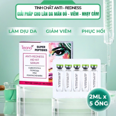 Serum Teana Super Peptides Antiredness Aid Kit giảm sưng, mẩn đỏ, mụn, phục hồi da