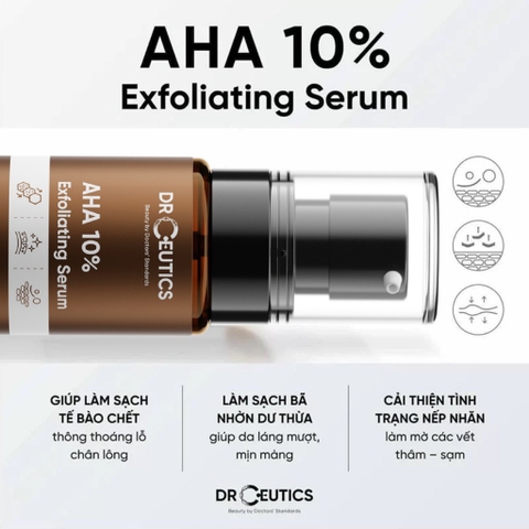 DRCEUTICS Dung Dịch AHA DrCeutics Tẩy Da Chết Làm Sáng Và Chống Lão Hóa Da (30ml)