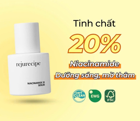 Serum dưỡng trắng PESTLO Rejurecipe Niacinamide 20% 30ml