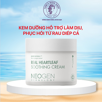 Kem Dưỡng Làm Dịu, Phục Hồi Cho Da Nhạy Cảm Neogen Dermalogy Real Heartleaf Soothing Cream 80g