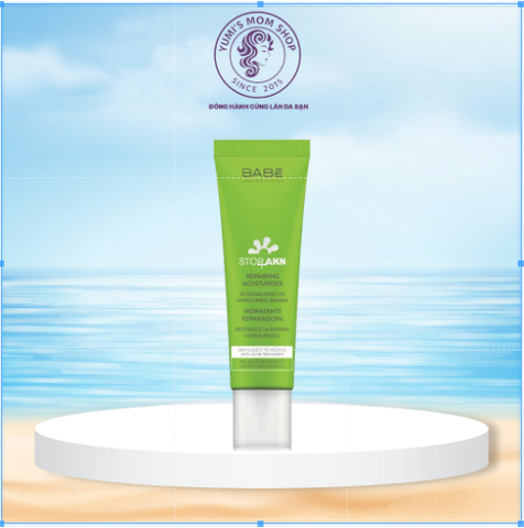 Kem dưỡng phục hồi da sau treatment, thấm siêu nhanh Babe Stop Akn Repairing Moisturiser 50ml