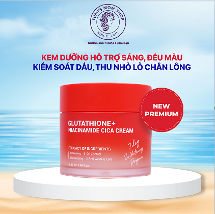KEM LÀM TRẮNG, KIỂM SOÁT DẦU & THU NHỎ LỖ CHÂN LÔNG ANGEL'S LIQUID GLUTATHIONE PLUS NIACINAMIDE CICA CREAM 50ML