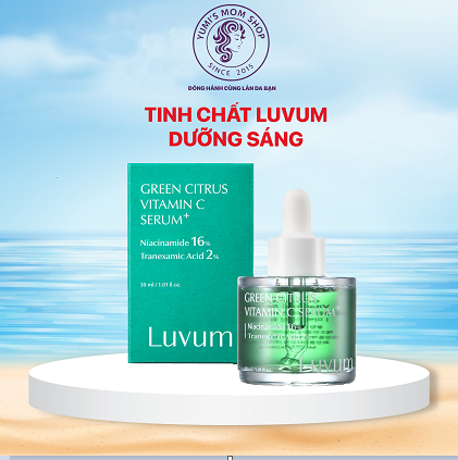 Tinh Chất Dưỡng Sáng Da 2% Tranexamic Acid+16% Niacinamide Luvum Green Citrus Vitamin C Serum 30ml