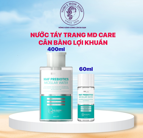 Nước Tẩy Trang Cân Bằng Lợi Khuẩn, Phục Hồi Hàng Rào Bảo Vệ Da NMF MD CARE Prebiotics Micellar Water