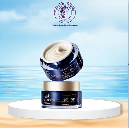 Kem Dưỡng Da Săn Chắc Ngừa Lão Hóa Chuyên Sâu Dr.G Black Snail Cream 50ml Chứa Tinh Chất Ốc Sên Đen Và Keo Ong