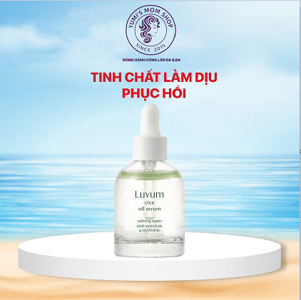 Serum dưỡng Ẩm và làm dịu da Luvum calming repair Cica Oil Serum 30ml