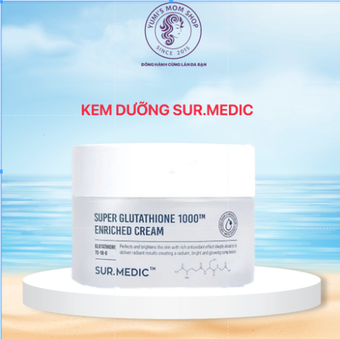 Kem Dưỡng Trắng Căng Bóng Da SUR.MEDIC Super Glutathione Enriched Cream 50ml