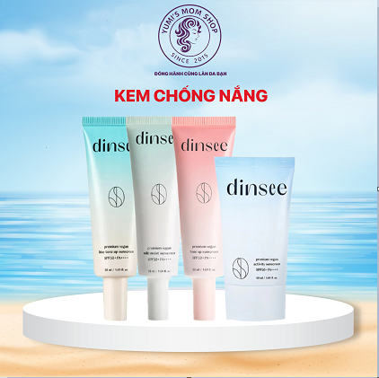 Kem Chống Nắng Thuần Chay Nâng Tone HỒNG Dinsee Premium Vegan Tone Up Sunscreen SPF50+ PA++++ (50ml)