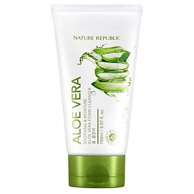 Sữa rửa mặt Nature Republic Soothing & Moisture Aloe Vera Foam Cleanser 150ml